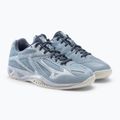 Pantofi de volei pentru femei Mizuno Thunder Blade 3 albastru deschis V1GC217002 5