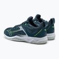Pantofi de handbal bărbați Mizuno Ghost Shadow verde X1GA218038_39.0/6.0 3