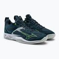 Pantofi de handbal bărbați Mizuno Ghost Shadow verde X1GA218038_39.0/6.0 5