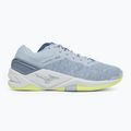 Încălțăminte de handbal pentru femei Mizuno Wave Stealth Neo heather/white/neo lime 2