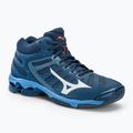 Pantofi de volei pentru bărbați Mizuno Wave Voltage Mid albastru marin V1GA216521