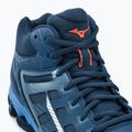 Pantofi de volei pentru bărbați Mizuno Wave Voltage Mid albastru marin V1GA216521 13