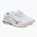 Pantofi de volei pentru femei Mizuno Wave Voltage alb V1GC216036 4