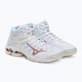 Pantofi de volei pentru femei Mizuno Wave Voltage Mid alb V1GC216536 4
