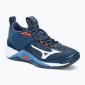 Pantofi de volei pentru bărbați Mizuno Wave Momentum 2 albastru marin V1GA211212