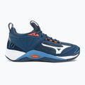 Pantofi de volei pentru bărbați Mizuno Wave Momentum 2 albastru marin V1GA211212 2