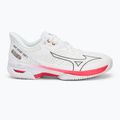 Încălțăminte de tenis pentru femei Mizuno Wave Exceed Tour 5 CC undyed white/quiet shade/opera red 2