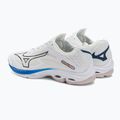 Pantofi de volei pentru bărbați Mizuno Wave Lightning Z7 alb netăiat/albastru de lună/albastru de pace 4