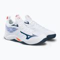 Pantofi de volei pentru bărbați Mizuno Wave Dimension alb V1GA224022 4
