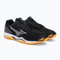 Pantofi de handbal pentru bărbați Mizuno Wave Phantom 3 negru X1GA226044 4