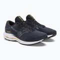 Pantofi de alergare pentru bărbați Mizuno Wave Rider 26 2E odyssey gri/grimetalic/galben/pale marigold 5