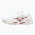 Încălțăminte de handbal pentru femei  Mizuno Wave Stealth V white/rose/snow white