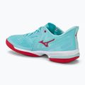 Încălțăminte de tenis pentru femei Mizuno Wave Exceed Tour 5 AC tanger turquoise/fiery coral 2/white 3