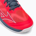 Pantofi de tenis pentru femei Mizuno Wave Exceed Light CC Fierry Coral 2/White/China Blue 61GC222158 7