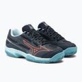 Încălțăminte de tenis pentru copii Mizuno Exceed Star CC collegiate blue/soleil/tanager/turquoise 4