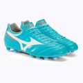 Mizuno Morelia II Pro ghete de fotbal albastru și alb P1GA231325 4