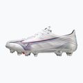 Cizme de fotbal pentru bărbați Mizuno Alpha JP Mix alb/roșu aprins/ 801 c 12