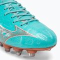 Cizme de fotbal pentru bărbați Mizuno Alpha JP Mix albastru curacao/snow white/redbsatin 7