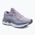 Pantofi de alergare pentru femei Mizuno Wave Skyrise 4 wisteria/alb/alb/chinablu