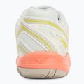 Încălțăminte de tenis pentru femei Mizuno Break Shot 4 AC snow white/ neon flame/ ghost gray 6