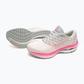 Încălțăminte de alergare pentru femei Mizuno Wave Inspire 19 snow white/ hi vis pink/ purple punch 15