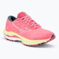 Încălțăminte de alergare pentru femei Mizuno Wave Inspire 19 hi vis pink/ snow white/ luminous