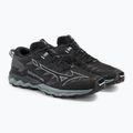 Pantofi de alergare pentru bărbați Mizuno Wave Daichi 7 GTX negru/albastru de mătase/timp torid 5