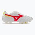 Mizuno Morelia II Elite MD ghete de fotbal pentru bărbați alb/flery coral2/bolt2 2