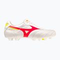 Mizuno Morelia II Elite MD ghete de fotbal pentru bărbați alb/flery coral2/bolt2 7
