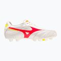Mizuno Morelia II Elite MD ghete de fotbal pentru bărbați alb/flery coral2/bolt2 8