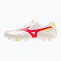 Mizuno Morelia II Elite MD ghete de fotbal pentru bărbați alb/flery coral2/bolt2 9