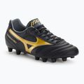 Mizuno Morelia II PRO MD ghete de fotbal pentru bărbați negru/aur/umbră întunecată