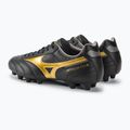 Mizuno Morelia II Club MD ghete de fotbal pentru bărbați negru/aur/umbră întunecată 4