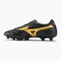 Mizuno Morelia II Club MD ghete de fotbal pentru bărbați negru/aur/umbră întunecată 3