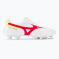 Mizuno Morelia II Club MD ghete de fotbal pentru bărbați alb/flery coral2/bolt2 2