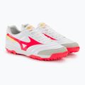 Ghete de fotbal Mizuno Morelia Morelia Sala Classic TF pentru bărbați alb/flery coral2/bolt2 4