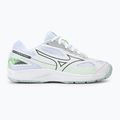 Încălțăminte de volei pentru femei Mizuno Cyclone Speed 4 white/gridge/patinagreen 2