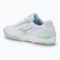 Încălțăminte de volei pentru femei Mizuno Cyclone Speed 4 white/gridge/patinagreen 3