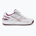 Încălțăminte de volei pentru femei Mizuno Cyclone Speed 4 white/cabermet/mp gold 2