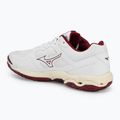 Încălțăminte de handbal pentru femei Mizuno Wave Phantom 3 white/cabernet/mp gold 3