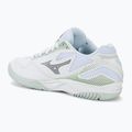 Încălțăminte de handbal pentru copii Mizuno Stealth Star 2 Jr white/gridge/patinagreen 3