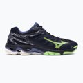 Pantofi de volei pentru bărbați Mizuno Wave Voltage evening blue / tech green / lolite 2