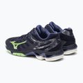 Pantofi de volei pentru bărbați Mizuno Wave Voltage evening blue / tech green / lolite 4