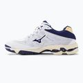 Pantofi de volei pentru bărbați Mizuno Wave Voltage alb / panglică albastră / mp gold 3