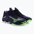 Pantofi de volei pentru bărbați Mizuno Wave Lightning Z7 Mid evening blue / tech green / lolite 5