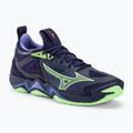 Pantofi de volei pentru bărbați Mizuno Wave Momentum 3 evening blue / tech green / lolite