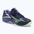 Pantofi de volei pentru bărbați Mizuno Thunder Blade Z evening blue / tech green / lolite