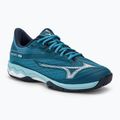 Încălțăminte de tenis pentru bărbați Mizuno Wave Exceed Light 2 AC moroccan blue / white / bluejay