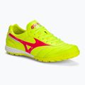 Încălțăminte de fotbal pentru bărbați Mizuno Morelia Sala Elite TF safety yellow/fiery coral 2/galaxy silver