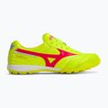 Încălțăminte de fotbal pentru bărbați Mizuno Morelia Sala Elite TF safety yellow/fiery coral 2/galaxy silver 2